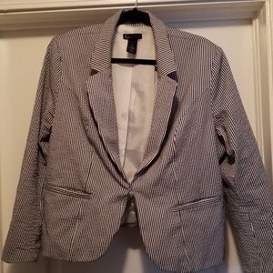 Lane Bryant Seersucker Blazer